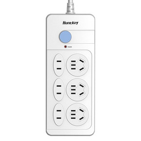 航嘉 6插位接线板插座 1.8米 19.9元包邮(29.9-10券)