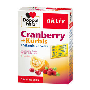 德国 Doppelherz 双心 南瓜籽蔓越莓胶囊 30粒 折39元(买2免1+税)