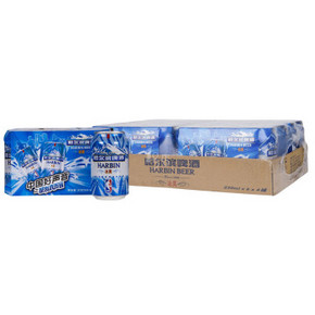 华北/华东# 哈尔滨 冰爽啤酒 330ml*6*4罐 38元(2件起售)