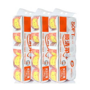 顺清柔 出口装3层180g*30卷 有芯卷纸 49.9元