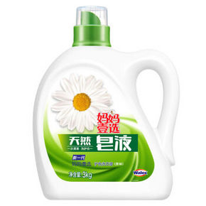 妈妈壹选 天然皂液 护色洗衣液 3kg 折19.9元(39.8，3件5折)