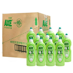 AXE斧头牌 花茶护肤洗洁精600g*12瓶 49元(99-50)
