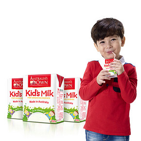 秒杀预告# 澳牧进口儿童牛奶 200ml*3盒 14点 0.01元包邮(合计6款)