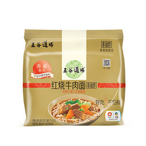 五谷道场 红烧牛肉面 105g*5袋 9.9元