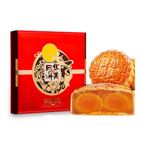 华美 华夏尊礼 中秋月饼礼盒940g 19.9元包邮(69-39.1-10券)