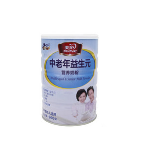 美庐 中老年益生元 营养奶粉 900g*4桶    89元包邮