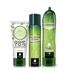 潘达 黄瓜洁面100g+黄瓜胶250ml+黄瓜水150ml 29.9元包邮(59.9-30券)