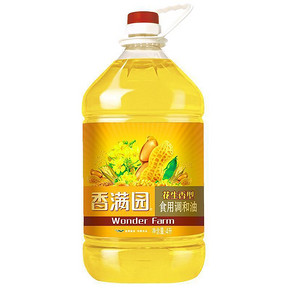 香满园 花生香型食用调和油4L 27.9元