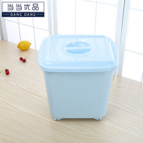 当当优品  带滑轮塑料米桶 40斤 29.9元