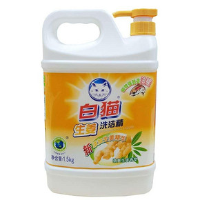 白猫 生姜去油腥洗洁精 1500g 7.9元