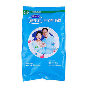 完达山 益生元中老年奶粉 袋装400克 19元