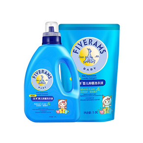 五羊 婴儿抑菌洗衣液 1.2L+1L 赠袋装500g 折19.3元(买3免1)