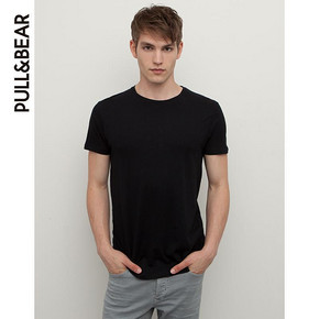 PullAndBear 男士基本款短袖T恤 49元