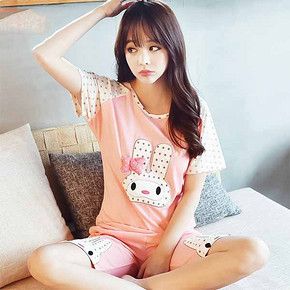 前10分钟# 哈璐伊 夏季韩版休闲短袖女士家居服 25日0点 27.9返8元