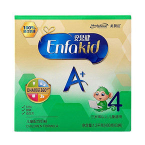 美赞臣 安儿健A+ 4段奶粉 1200g 129.9元