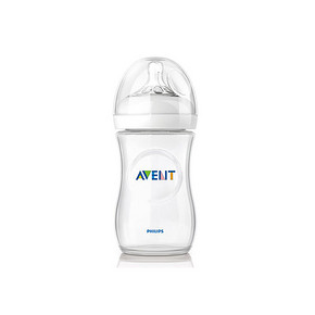 飞利浦 AVENT 新安怡 宽口径自然原生PP奶瓶 260ml 折49.9元(买3免1)