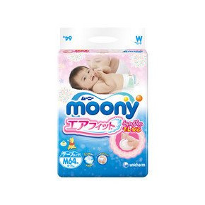 MOONY 尤妮佳 婴儿纸尿裤 M64片 77.9元(69+8.9)