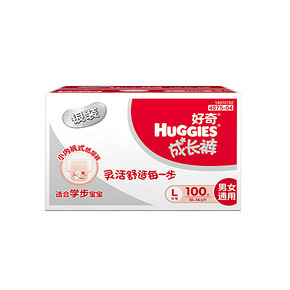 Huggies 好奇 银装成长裤 L84+16片 99元(2件以上)