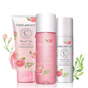 花皙蔻 山茶花系列洁面乳100g+精华水155ml+乳液80ml 49元包邮(129-80券)