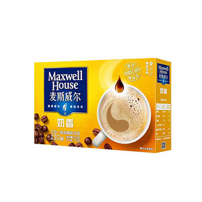 麦斯威尔 奶香速溶咖啡 13条*30条+送奶茶40g 折12.9元(19.9，2件65折)