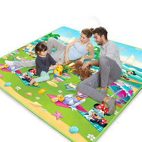 迪士尼 户外折叠宝宝爬行垫 200*180*0.6cm 39元包邮