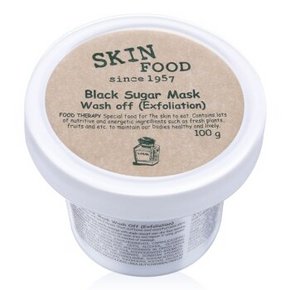 skinfood 思亲肤 黑糖光采面膜 洗净式 100g 折34元(59，199-100券)