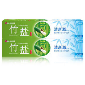 LG 竹盐 清新源牙膏 150g*2支 折11元(21，199-100)