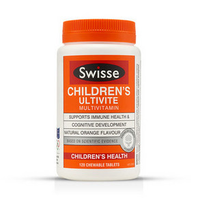 SWISSE 儿童复合维生素咀嚼片 120片 81.6元包邮(88-15券+税)