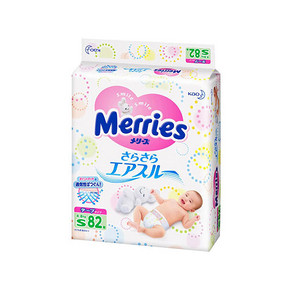 日本 花王 Merries  妙而舒 纸尿裤小号 S82片89元(79+10)