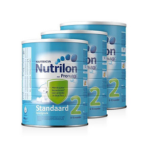 Nutrilon 荷兰牛栏 新版铁罐婴幼儿奶粉 2段 800g*3罐  359元包邮(339+40-20券)
