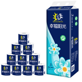 幸福阳光 太阳花系列 卷纸 140g*10卷 14.9元