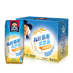 QUAKER 桂格 高纤燕麦乳麦香原味 250ml*6盒  9.9元