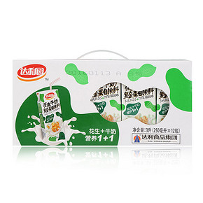 达利园 花生牛奶 核桃味 250ml*12盒 19.9元(39.9，下单5折)