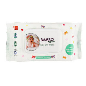 BAMBO 班博 自然系列 宝宝水润婴儿卫生湿纸 100片 10元