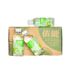 依能 苏打水 青柠味 350ml*15瓶 无糖 无汽 19.9元