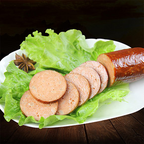 徒有肉表# 齐善  仿荤素肉大豆蛋白红肠 200g 9.8元包邮(14.8-5券)
