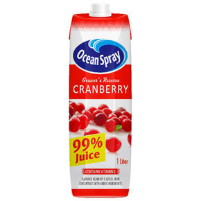 OceanSpray 优鲜沛 果农精选99% 蔓越莓复合果汁 1L 7.9元(6.5+1.4)
