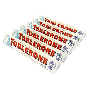 Toblerone 瑞士三角 白巧克力 50g*6只 19.9元包邮