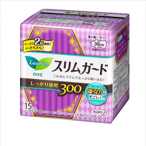 花王 乐而雅 Speed+ 瞬吸超薄夜用卫生巾 15片 折13.8元(25，199-100)