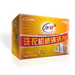 前10分钟半价# 净安 洗衣机槽清洁剂柠檬味16袋 折19.4元(买2免1)
