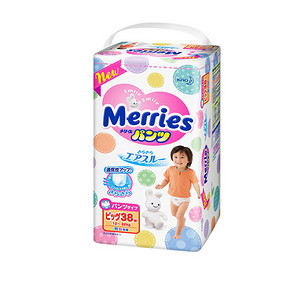 花王 Merries 妙而舒 拉拉裤 XL38片 88.4元(79+9.4)