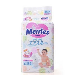 花王 Merries 妙而舒 婴儿纸尿裤 L54片 91.2元包邮(81.5+9.7)