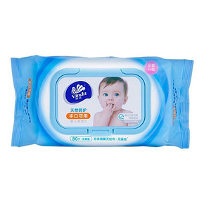 维达 湿巾 婴儿手口可用湿巾 80片*2包 19.9元