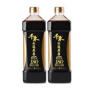 上市品牌# 千禾酱油 特级生抽 1000ml*2瓶 28.9元包邮(48.9-20券)