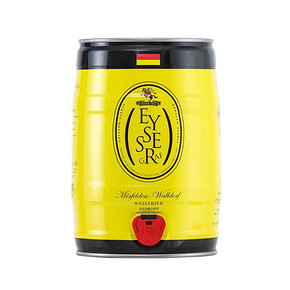 德国进口 坦克伯爵白啤酒 5L*2桶 100元包邮(146-46)