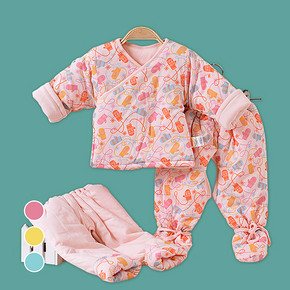 童泰 加厚全棉婴儿服 三件套装 49元包邮(99-50券)