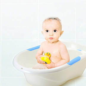 世纪宝贝 加厚婴儿洗澡盆 送玩具29.9元(59.9-30券)