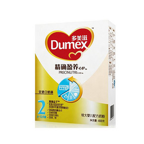 Dumex 多美滋 精确盈养心护 婴儿配方奶粉 2段 400g 39元