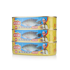 欢乐家 豆豉鱼罐头 138g*3罐 9.9元