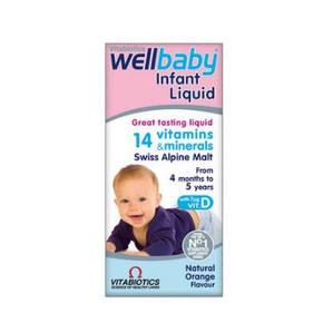 凑单好价# 英国Vitabiotics Wellbaby 婴儿多维营养液 150ml 29.9元